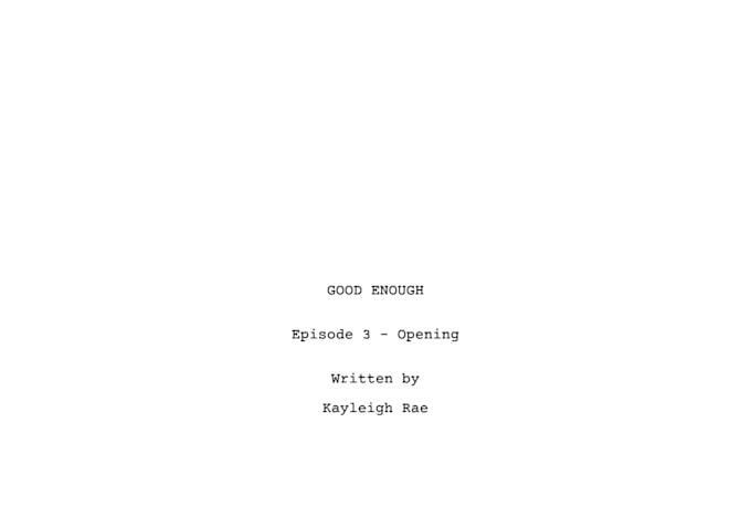 write a comedy pilot or episodic script for your series